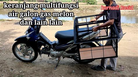 Keranjang Motor Multi Untuk Galon Gas Melon Dan Bisa Bawa Belanjaan