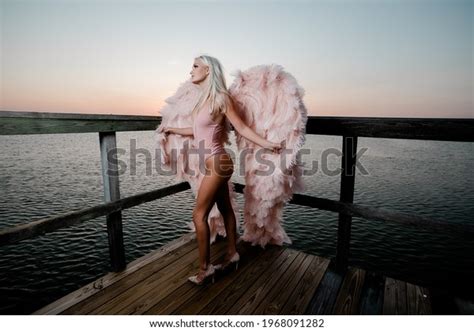 Sexy Woman Lingerie Wings Stock Photo 1968091282 Shutterstock