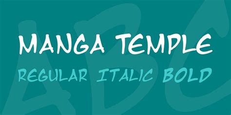 Download Manga Temple Font