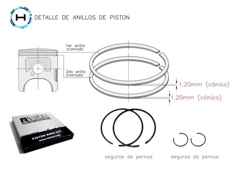 Kit Pistón Yamaha Yfs 200cc Blaster 1 50mm Diametro 67 42mm Meses