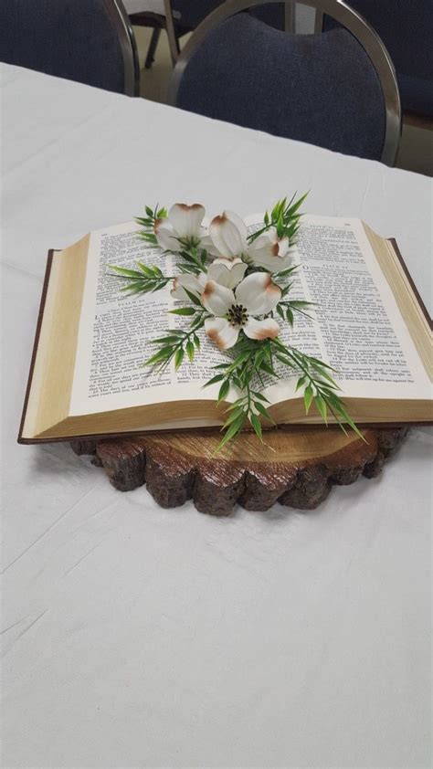 Bible Centerpiece Church Altar Decorations Church Easter Decorations