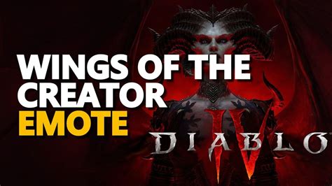 Wings Of The Creator Emote Diablo Inarius Wings Youtube