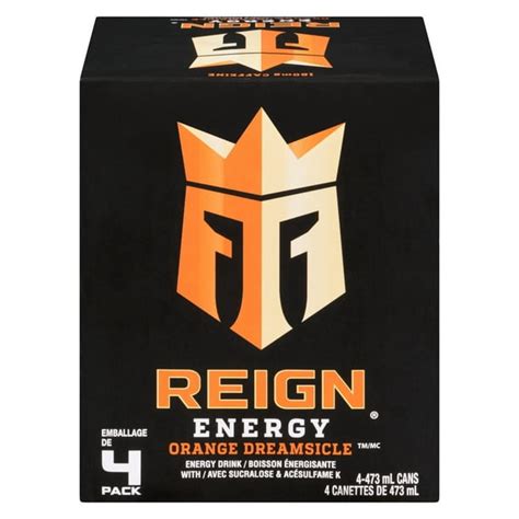 Reign Orange Dreamsicle 473ml 4 Pack 473 Ml 4 Pack Walmartca