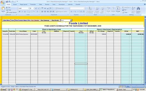 Excel asset Tracking Template | Stcharleschill Template