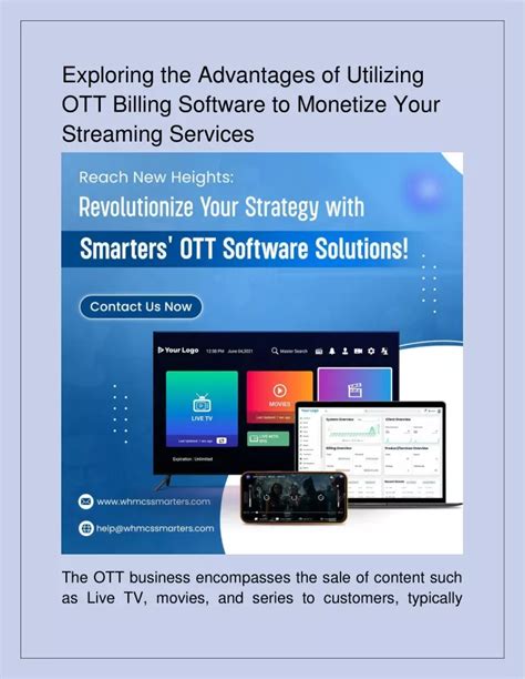 Ppt Advantages Of Ott Billing Software Whmcs Smarters Powerpoint