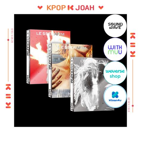 Set Pob Standard Ver Le Sserafim Hot Th Mini Album