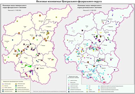 Центральная россия контурная карта полезные ископаемые - 94 фото