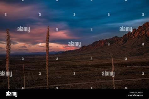 Sunset across Organ Mountains Stock Photo - Alamy