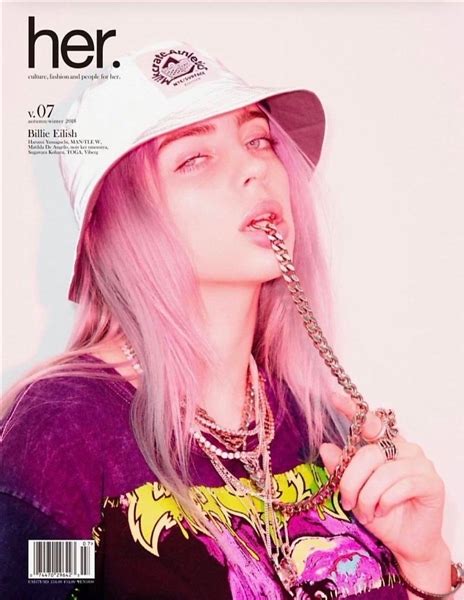 Lot Detail Billie Eilish Her Magazine Cover Worn Custom Purple