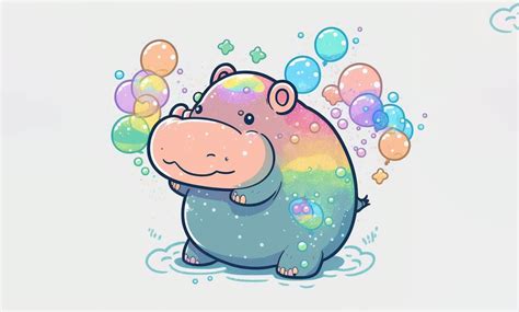 Cute Hippo Kawaii Clipart Graphic By Poster Boutique Creative Fabrica