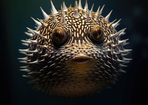 Premium AI Image | Blowfish are species of fish in the family ...