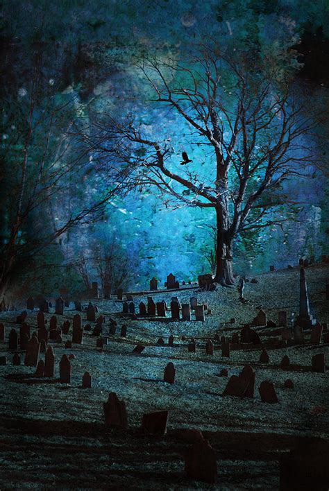 Graveyard Digital Art by Rick Mosher