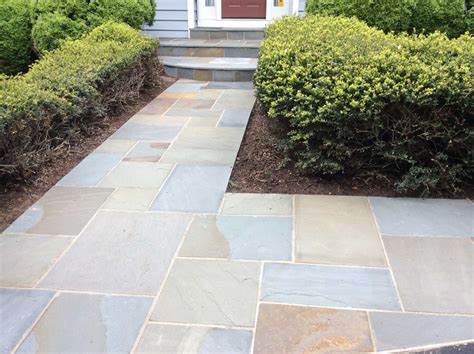 Flagstone Steps on Steep Slopes - Flagstone Masonry Company NOVA