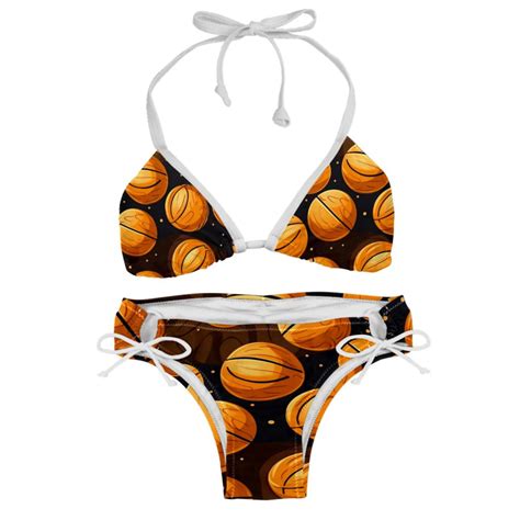 Basketball Chic One Piece Swimsuits Bikini Set Detachable Sponge