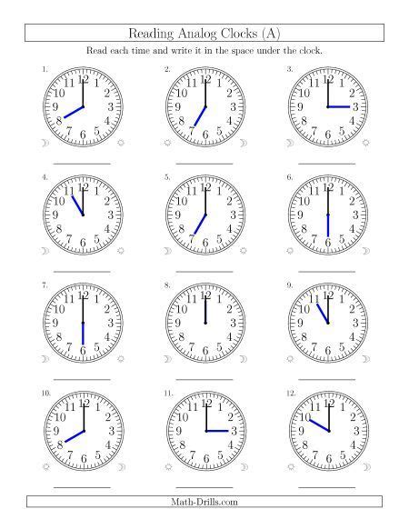 Telling Time Worksheets 24 Hour Clock