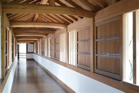 Interior Of The Famous Himeji Castle Japan Editorial Photography