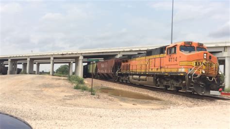 A BNSF Grain Races By NS 1069 In Henrietta TX Saginaw Shorts YouTube