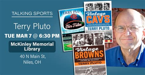 Terry Pluto talk: Cleveland Sports - McKinley Memorial Library