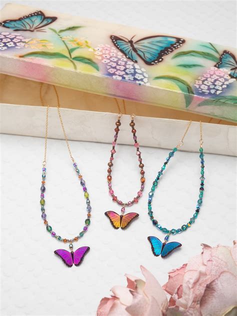 Bella Butterfly Beaded Necklace Holly Yashi