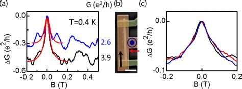 A Magnetoconductance Mc At T K Each Mc Trace Is Obtained After