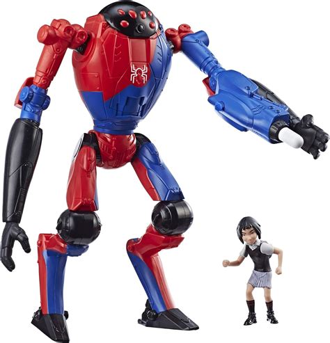 Hasbro Spider Man Into The Spider Verse Sp Dr And Peni Parker 6 Inch Action Figur Amazon De