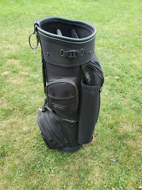 Knight Golf Cart Bag Dividers Pockets Carry Strap Club Storage Black # ...