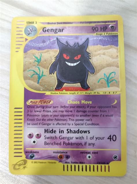 Gengar Expedition Holo Rare 13 165 Hobbies Toys Toys Games On