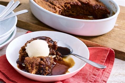 Sticky Date Self Saucing Pudding With Ginger Caramel Sauce Recipe