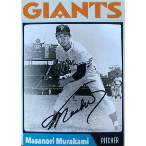 Masanori Murakami Signed San Francisco Giants Card Japanball