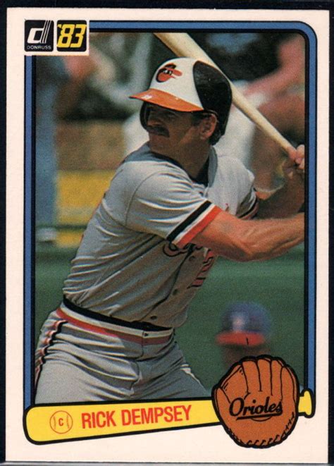 1983 Donruss 329 Rick Dempsey NM MT Orioles UER EBay