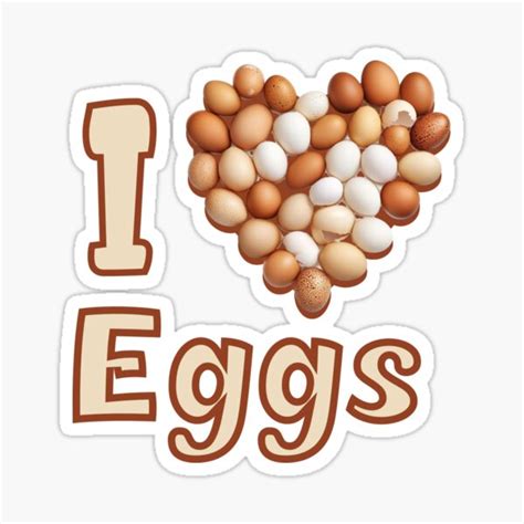 love eggs sticker  sale  digitaltoast redbubble