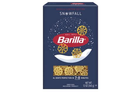 Barilla Launches Limited Edition Snowfall Pasta Italianfood Net