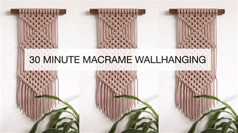 DIY EASY MACRAME WALLHANGING FOR BEGINNERS STEP BY STEP MACRAME