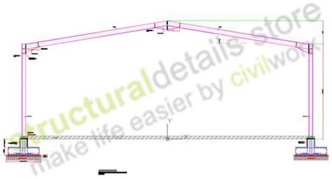 Complete Single Span Hangar Portal Frame Design Details Hangar Design