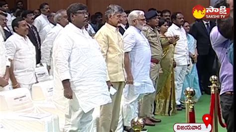 Ambati Rambabu And Chandrababu At Cj Oath Taking Ceremony Cm Jagan