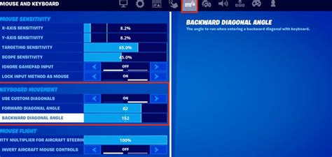 How to turn on custom diagonals keyboard movement in Fortnite - Dot Esports