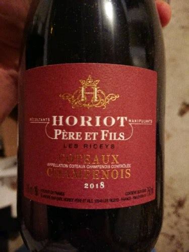 Horiot P Re Fils Les Riceys Coteaux Champenois Vivino Australia