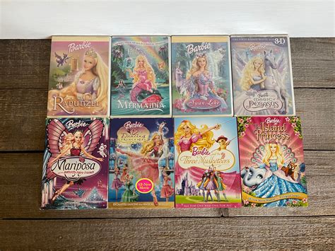 Vintage Barbie Dvds You Choose Fairytopia Mermaidia Rapunzel