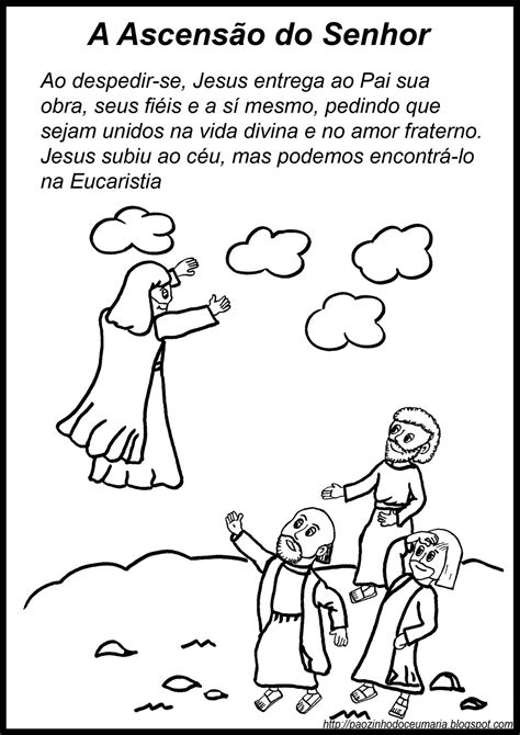 Pãozinho do Céu A Ascensão de Jesus Atividades para Catequese