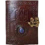 Buy Swastik Leather Journal And Bags Hamja Hand Embossed Leather Diary