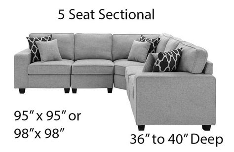 Average Dimensions Of A Sectional Sofa - Sofa Design Ideas