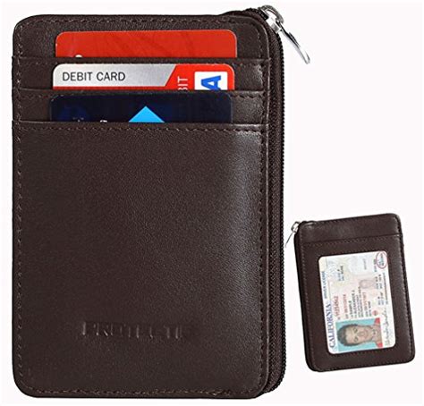 Wallets Rfid Blocking Secure Mini Wallet Rfid Sleeve Genuine Leather Front Best Ebay