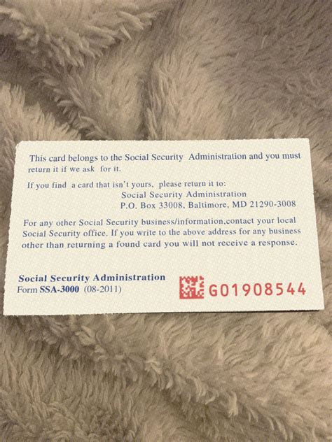 USA Social Security Card Template 2025