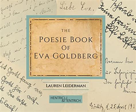 The Poesie Book Of Eva Goldberg By Lauren Leiderman Goodreads