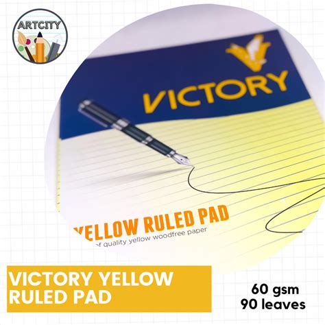 Victory Yellow Pad Leaves Gsm Sold Per Pad And Per Ream Artcity