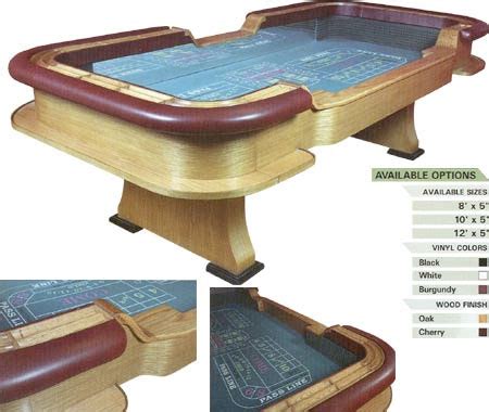 8 Foot Craps Table Dimensions