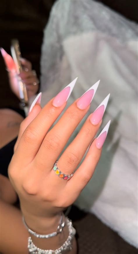 Nail Inspo Long Acrylic Nails Pink Acrylic Nails Stilletto Nails