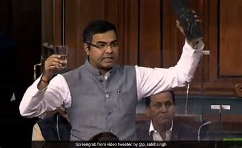 Delhi Bjp Mp Parvesh Sahib Singh Verma Shows Up In Parliament With