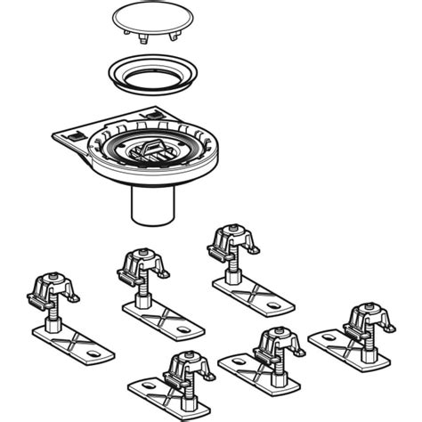 Geberit Drainage Connection With 6 Feet For Setaplano Shower Surface