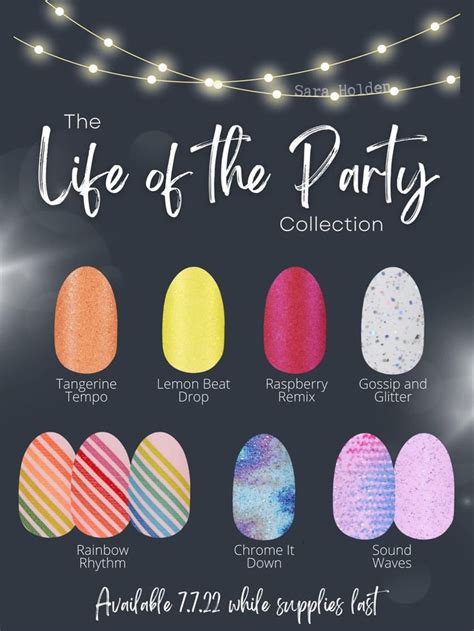 Life Of The Party Color Street Collection Color Street Nails Color